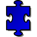 Blue Jigsaw Piece 01
