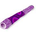 download Didgeridoo Australian Traditional Music Instrument clipart image with 270 hue color