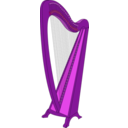 download Harp 1 clipart image with 270 hue color