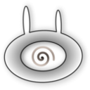 download Evil Bunny Eye clipart image with 180 hue color