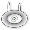 download Evil Bunny Eye clipart image with 270 hue color