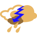 download Simple Weather Symbols clipart image with 180 hue color