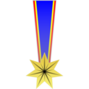 download Medal clipart image with 0 hue color