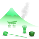 download Japanese Tea Scene clipart image with 90 hue color