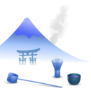 download Japanese Tea Scene clipart image with 180 hue color