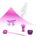 download Japanese Tea Scene clipart image with 270 hue color