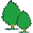 download Small Trees Bushes clipart image with 45 hue color