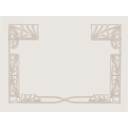 download Art Nouveau Ornament Frame clipart image with 0 hue color