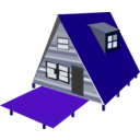 download A Frame House clipart image with 225 hue color