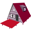 download A Frame House clipart image with 315 hue color