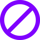 download No Sign clipart image with 270 hue color