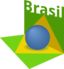 Brazil Flag Art 3d