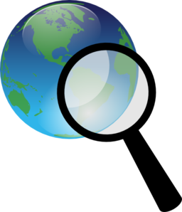 Earth And Magnify Glass