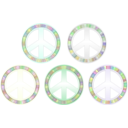 download Peace Symbol Pastels clipart image with 90 hue color