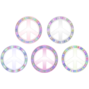 download Peace Symbol Pastels clipart image with 270 hue color