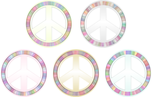 Peace Symbol Pastels