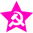 download Hammer And Sickle In Star clipart image with 315 hue color