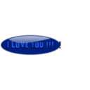 download I Love You 4 clipart image with 225 hue color