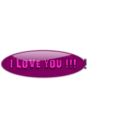 download I Love You 4 clipart image with 315 hue color