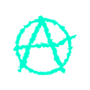 download Anarchism clipart image with 180 hue color