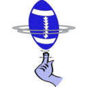 download American Football clipart image with 225 hue color