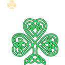 download Celtic Shamrock clipart image with 45 hue color