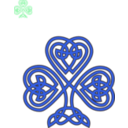 download Celtic Shamrock clipart image with 135 hue color