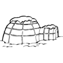 download Igloo clipart image with 180 hue color