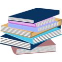 download Stack Of Books 01 clipart image with 180 hue color