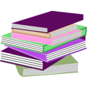 download Stack Of Books 01 clipart image with 270 hue color