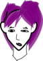 Girl With Purple Hair