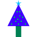 download Christmas Tree clipart image with 135 hue color