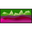 download Hills And Peaks clipart image with 225 hue color