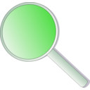 download Magniflying Glass clipart image with 270 hue color