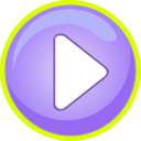 download Blue Play Button With Focus clipart image with 45 hue color