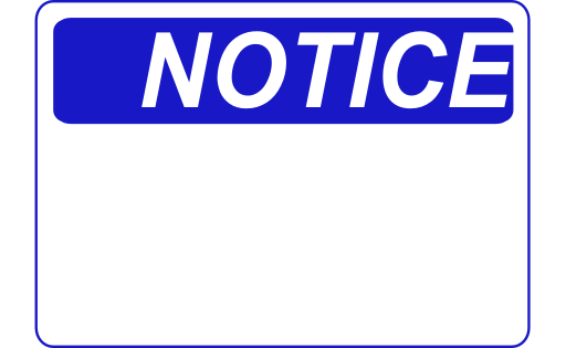 Notice Blank