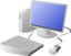 Cartoon Computer And Desktop