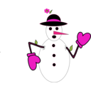 download Snow Man clipart image with 315 hue color