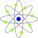download Atom Model clipart image with 225 hue color
