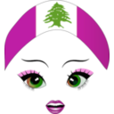 download Pretty Lebanese Girl Smiley Emoticon clipart image with 315 hue color