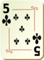 Ornamental Deck 5 Of Clubs