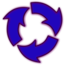 download Recycle clipart image with 180 hue color