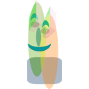 download 2 Shapes clipart image with 90 hue color