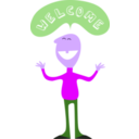 download Welcome clipart image with 270 hue color