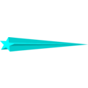 download Star clipart image with 180 hue color