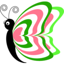 download Cartoon Butterfly Cv4 clipart image with 270 hue color