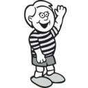 download Cartoon Kid clipart image with 270 hue color