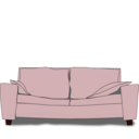 download The Couch clipart image with 315 hue color