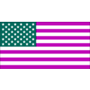 download Us Flag clipart image with 315 hue color