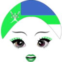 download Pretty Omani Girl Smiley Emoticon clipart image with 135 hue color